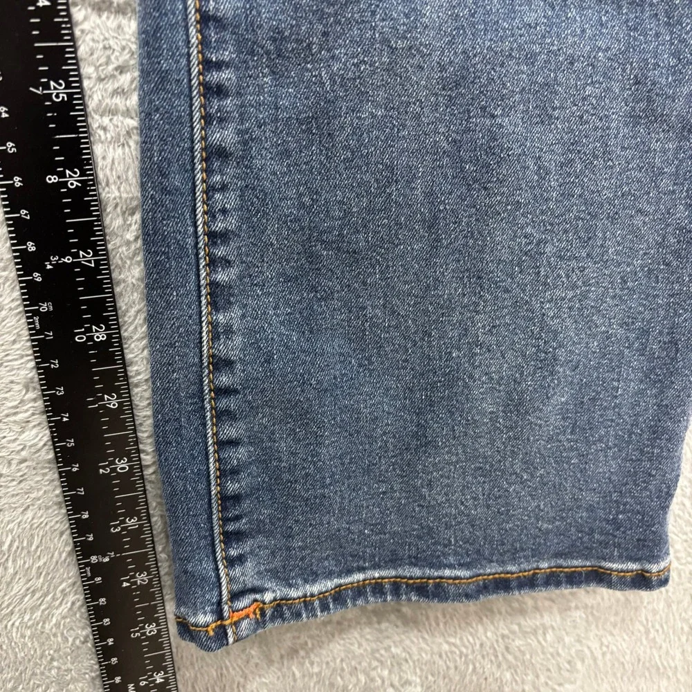 True Religion Ricky Mens 34x34 Blue Relaxed Straight Jeans Flap Pocket Denim Y2K